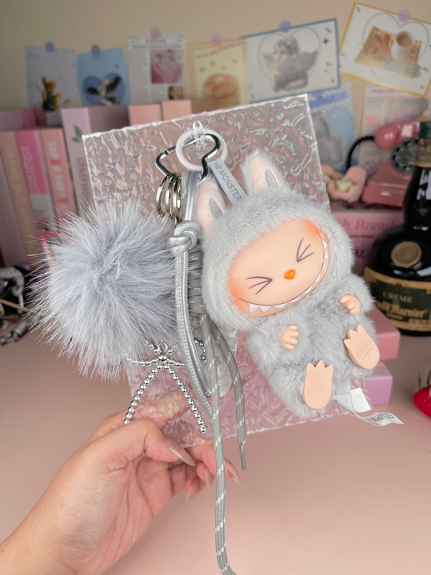 Popmart Labubu Vinyl Plush Pendant Keychain