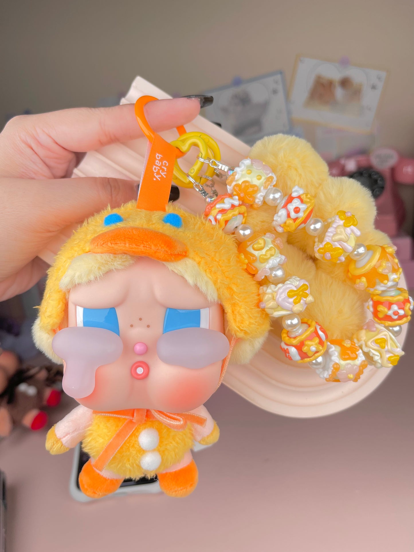 Popmart Crybaby Vinyl Plush Pendant Keychains