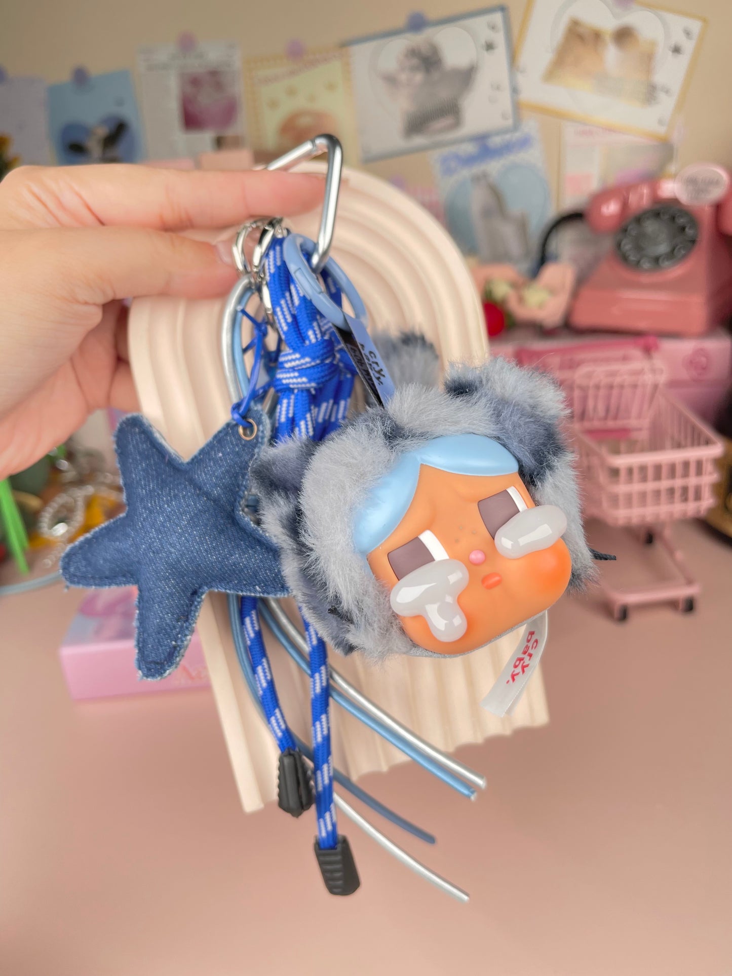 Popmart Crybaby Vinyl Plush Pendant Keychains