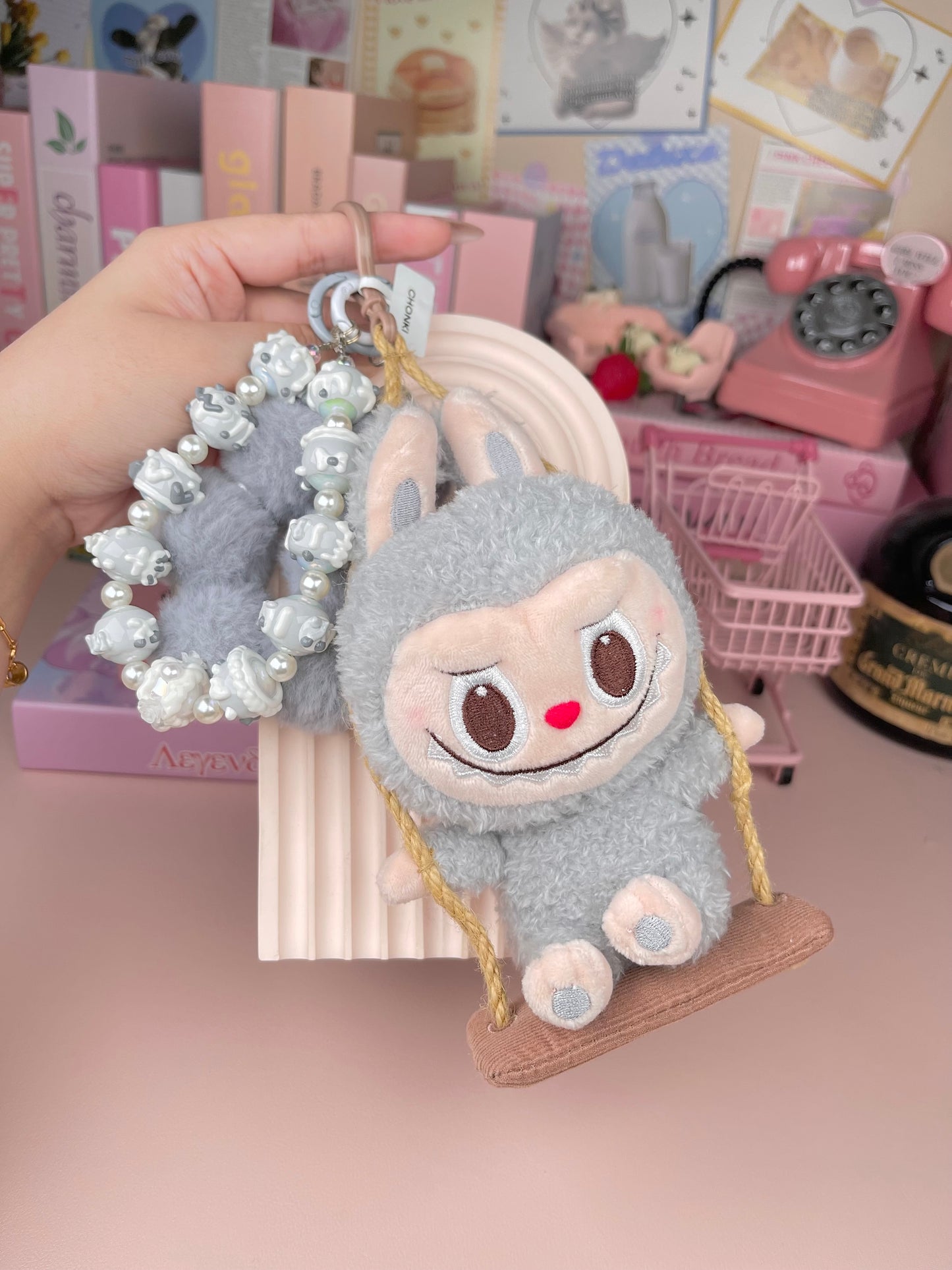 Popmart Labubu Vinyl Plush Pendant Keychain
