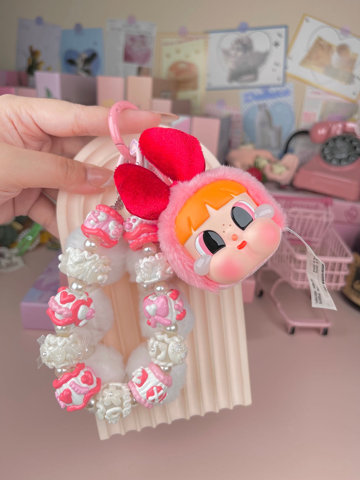 Popmart Crybaby Vinyl Plush Pendant Keychains