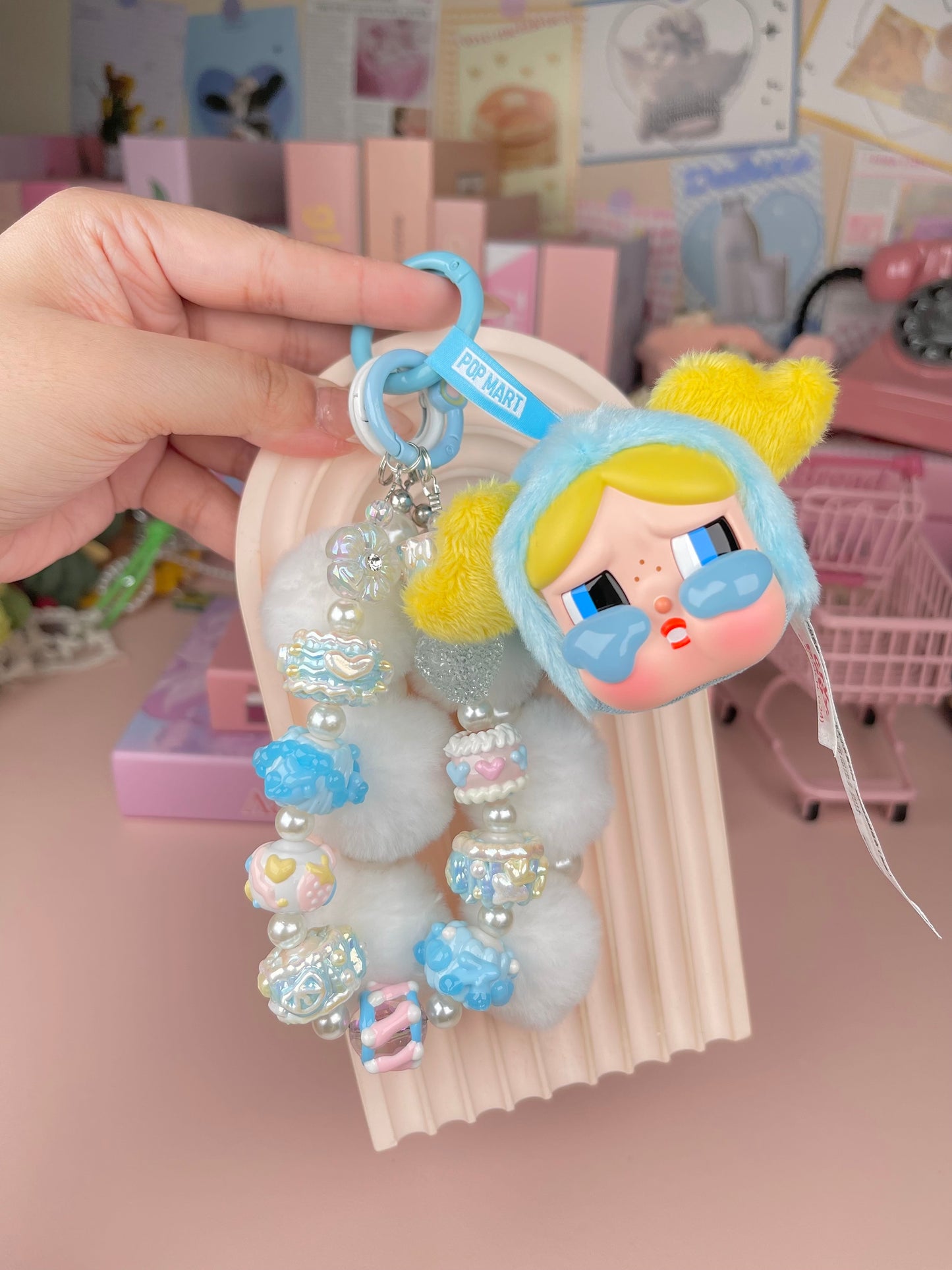 Popmart Crybaby Vinyl Plush Pendant Keychains