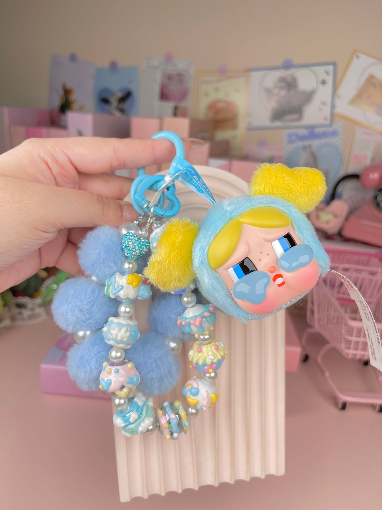 Popmart Crybaby Vinyl Plush Pendant Keychains
