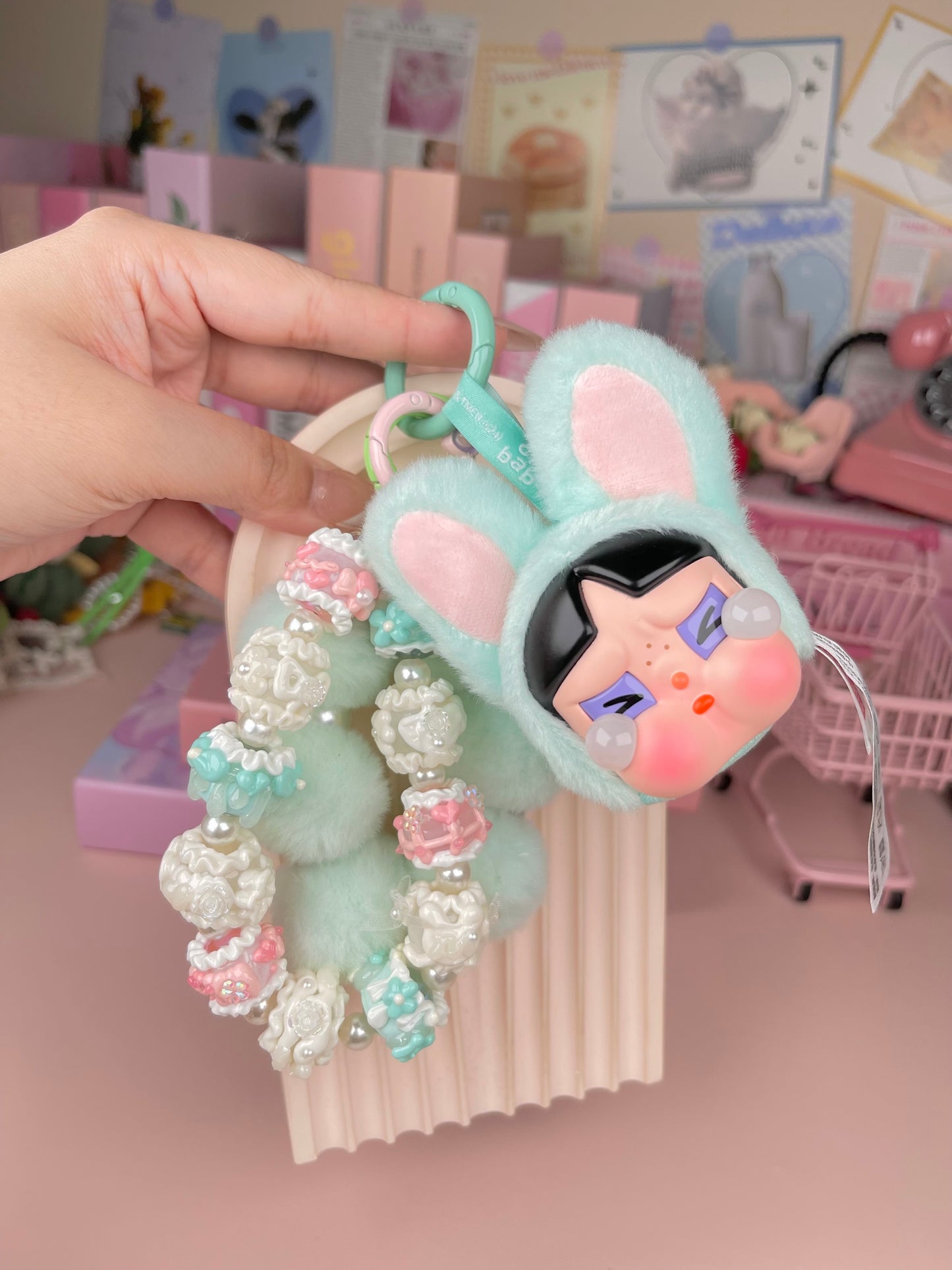 Popmart Crybaby Vinyl Plush Pendant Keychains