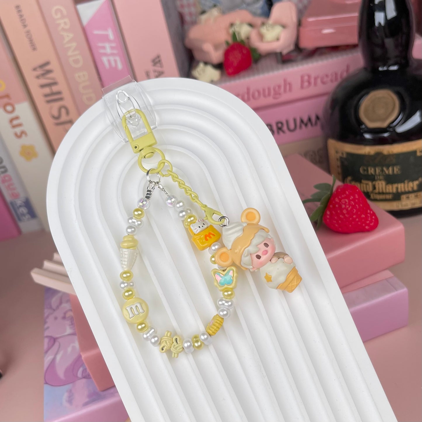 Popmart Popbean Ice Cream Series Simple Keychains
