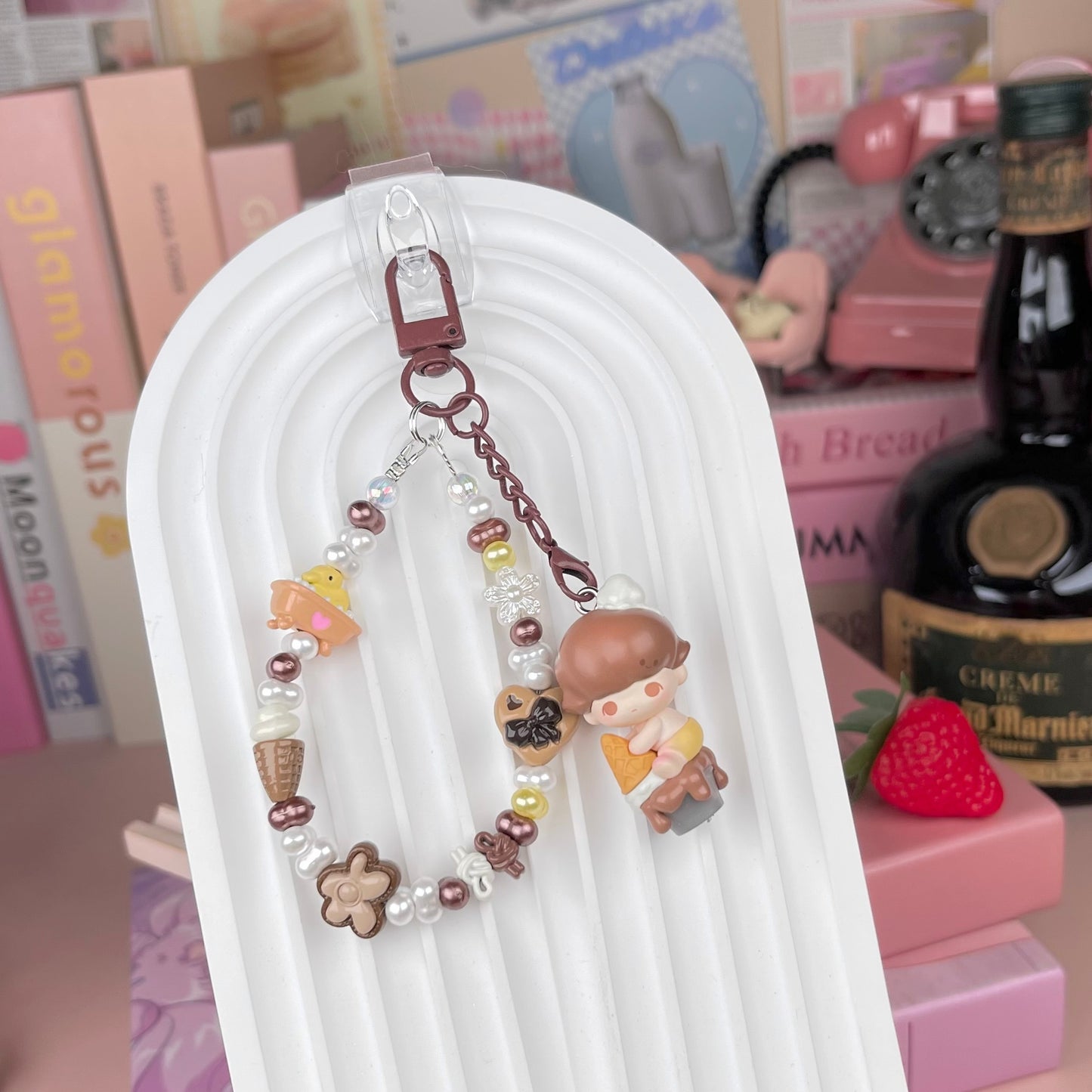 Popmart Popbean Ice Cream Series Simple Keychains