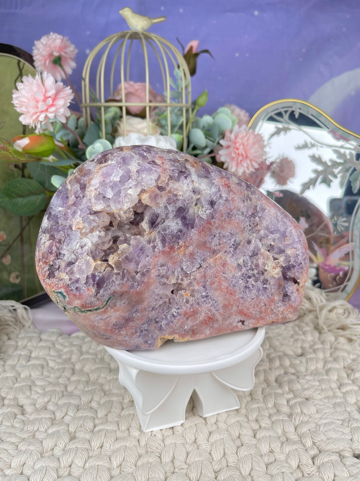 Pink Amethyst Statement Display