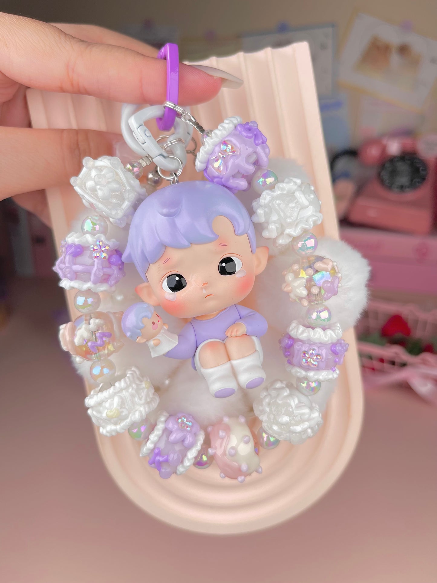 Popmart Hacipupu Beaded Keychains