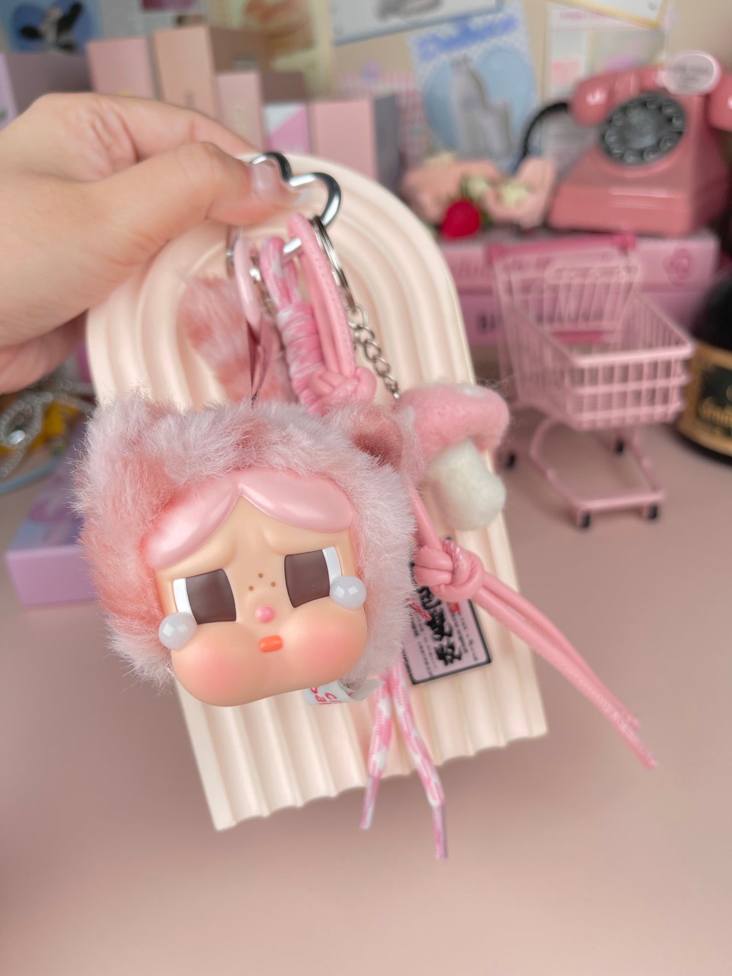 Popmart Crybaby Vinyl Plush Pendant Keychains