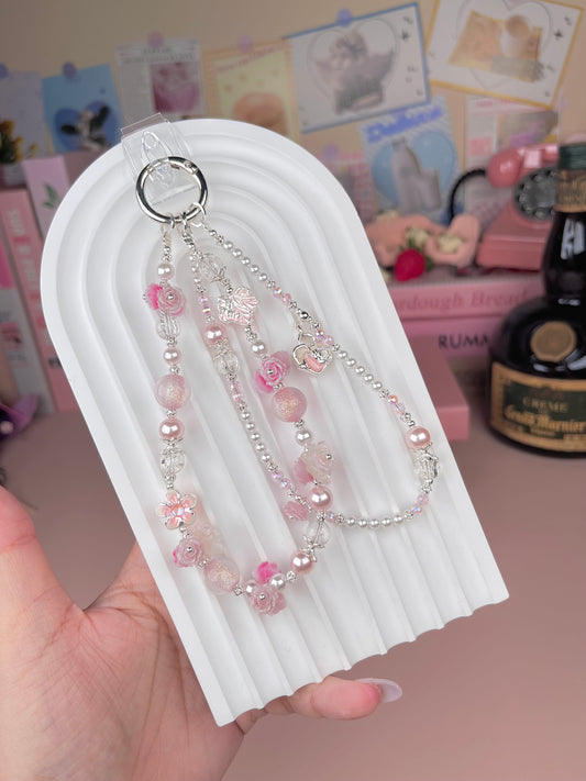 Crystal Glass Keychain Phonestraps