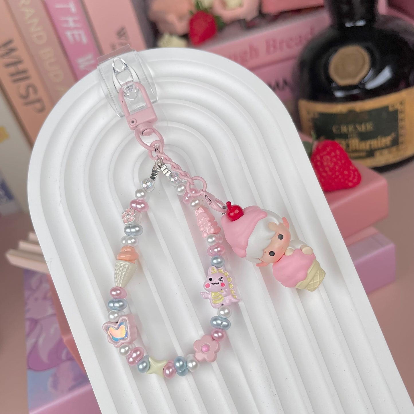 Popmart Popbean Ice Cream Series Simple Keychains