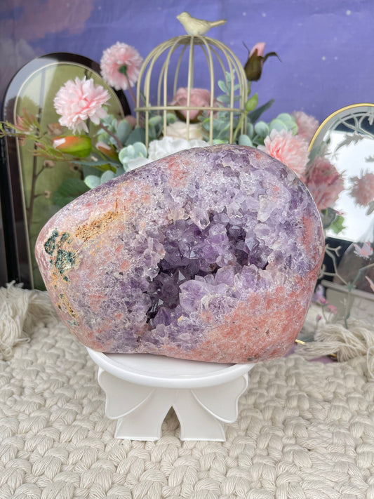 Pink Amethyst Statement Display