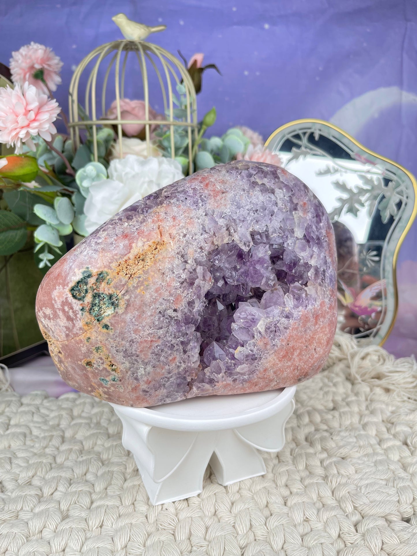 Pink Amethyst Statement Display
