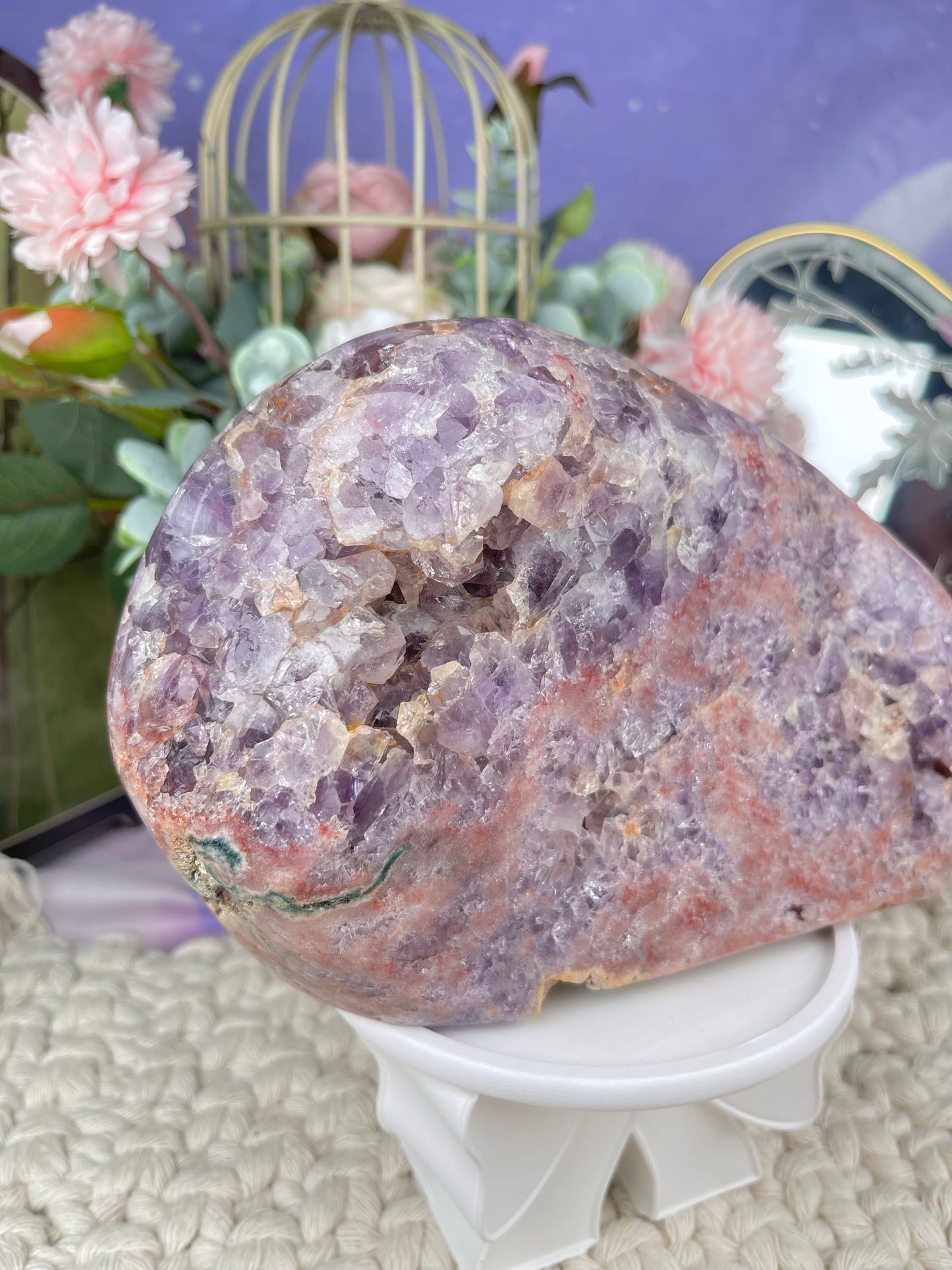 Pink Amethyst Statement Display