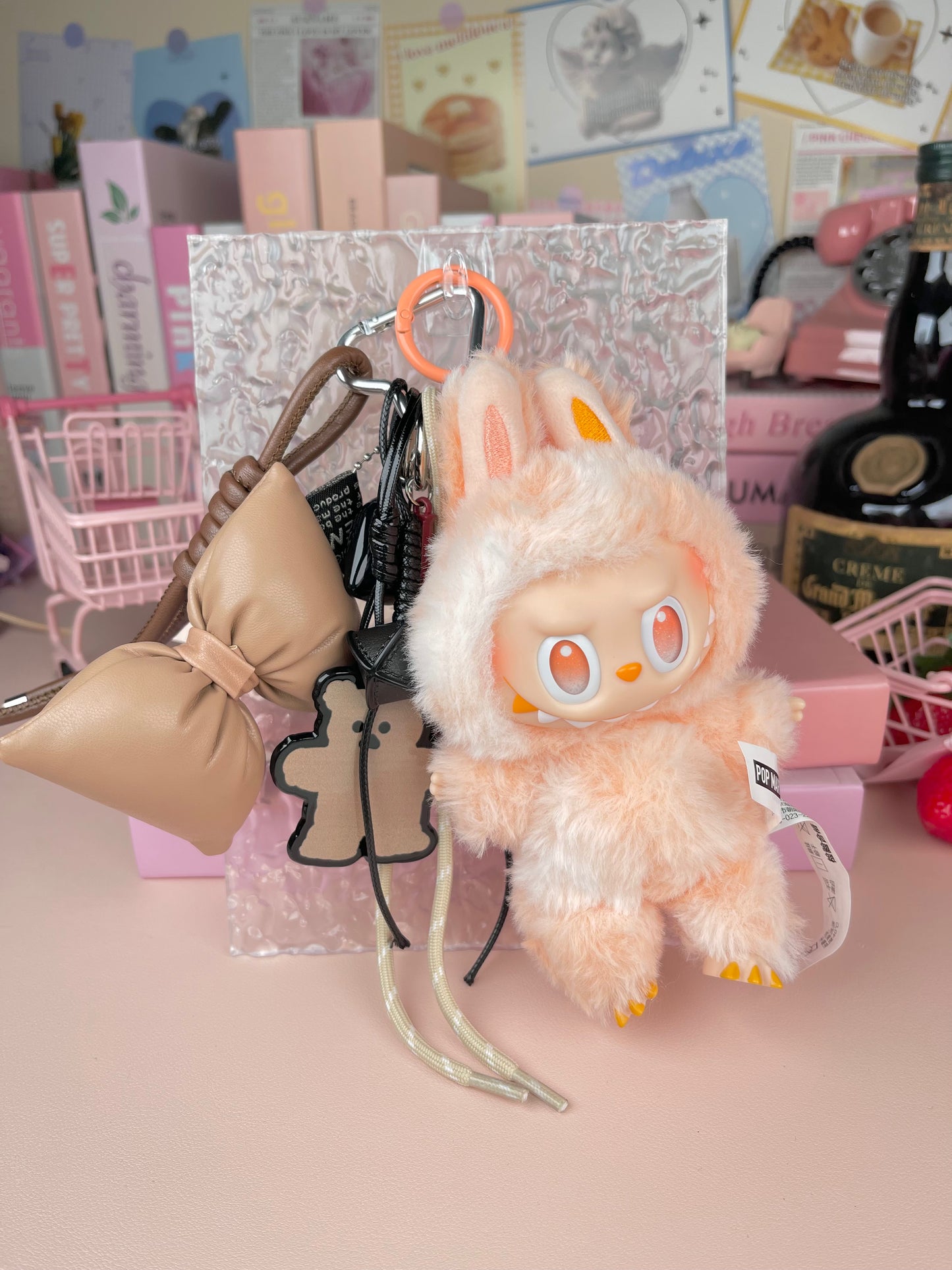 Popmart Labubu Vinyl Plush Pendant Keychain