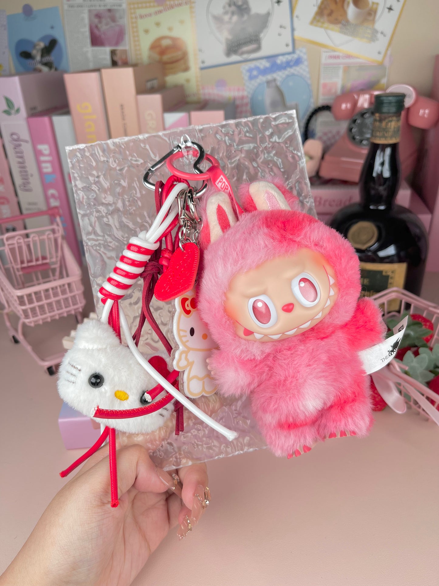 Popmart Labubu Vinyl Plush Pendant Keychain