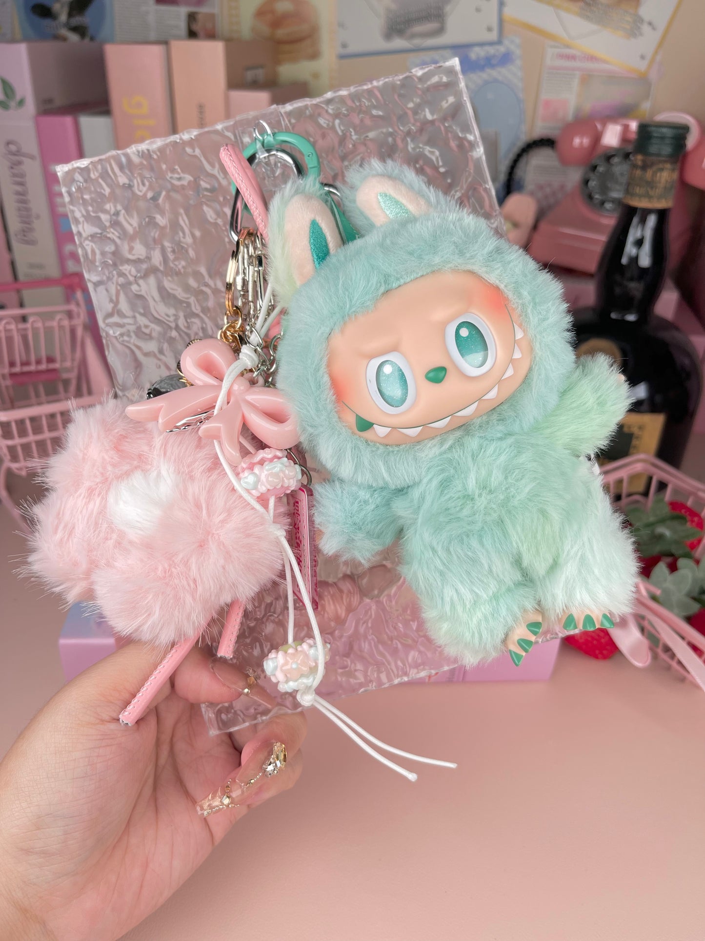 Popmart Labubu Vinyl Plush Pendant Keychain