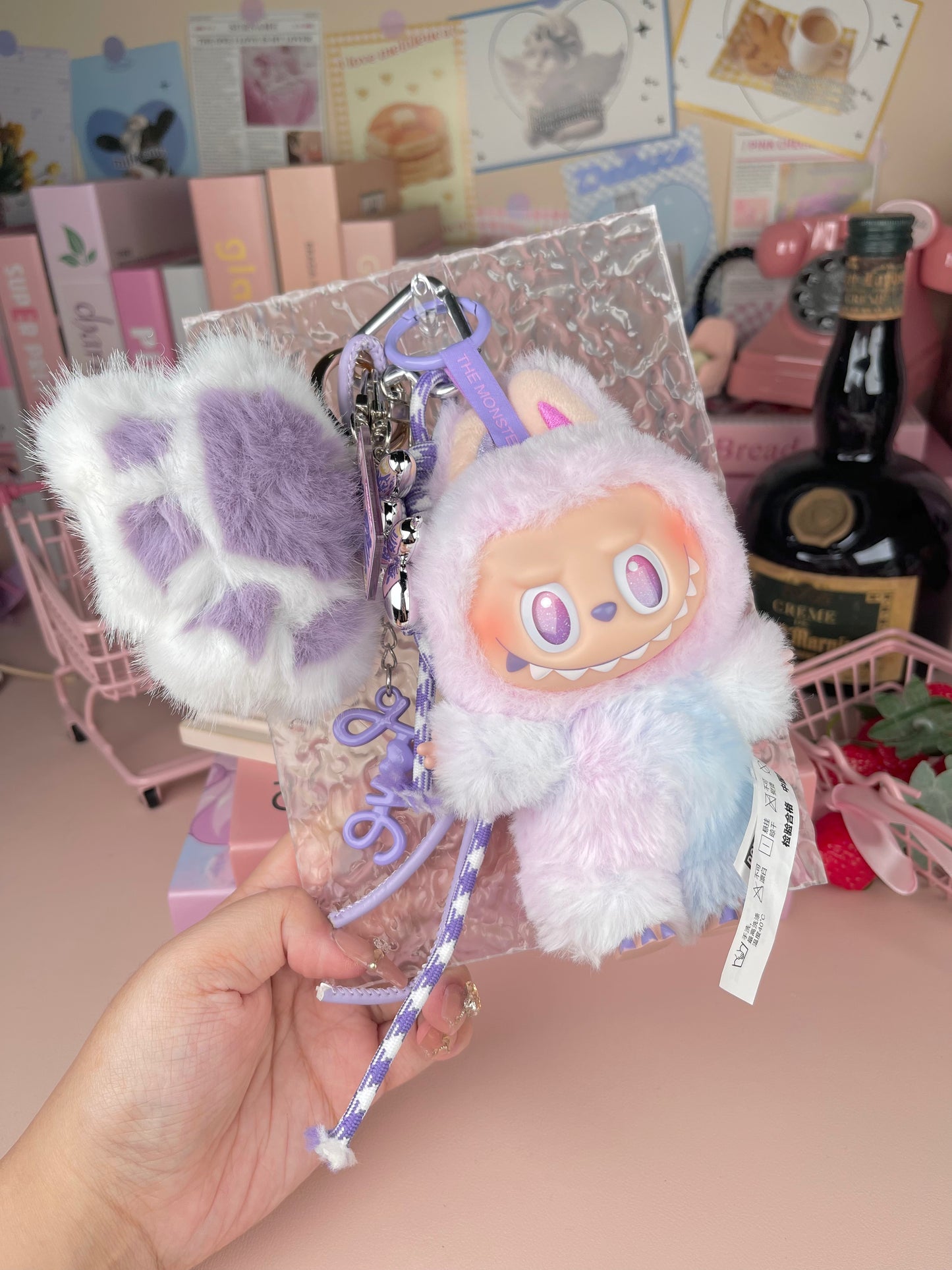 Popmart Labubu Vinyl Plush Pendant Keychain