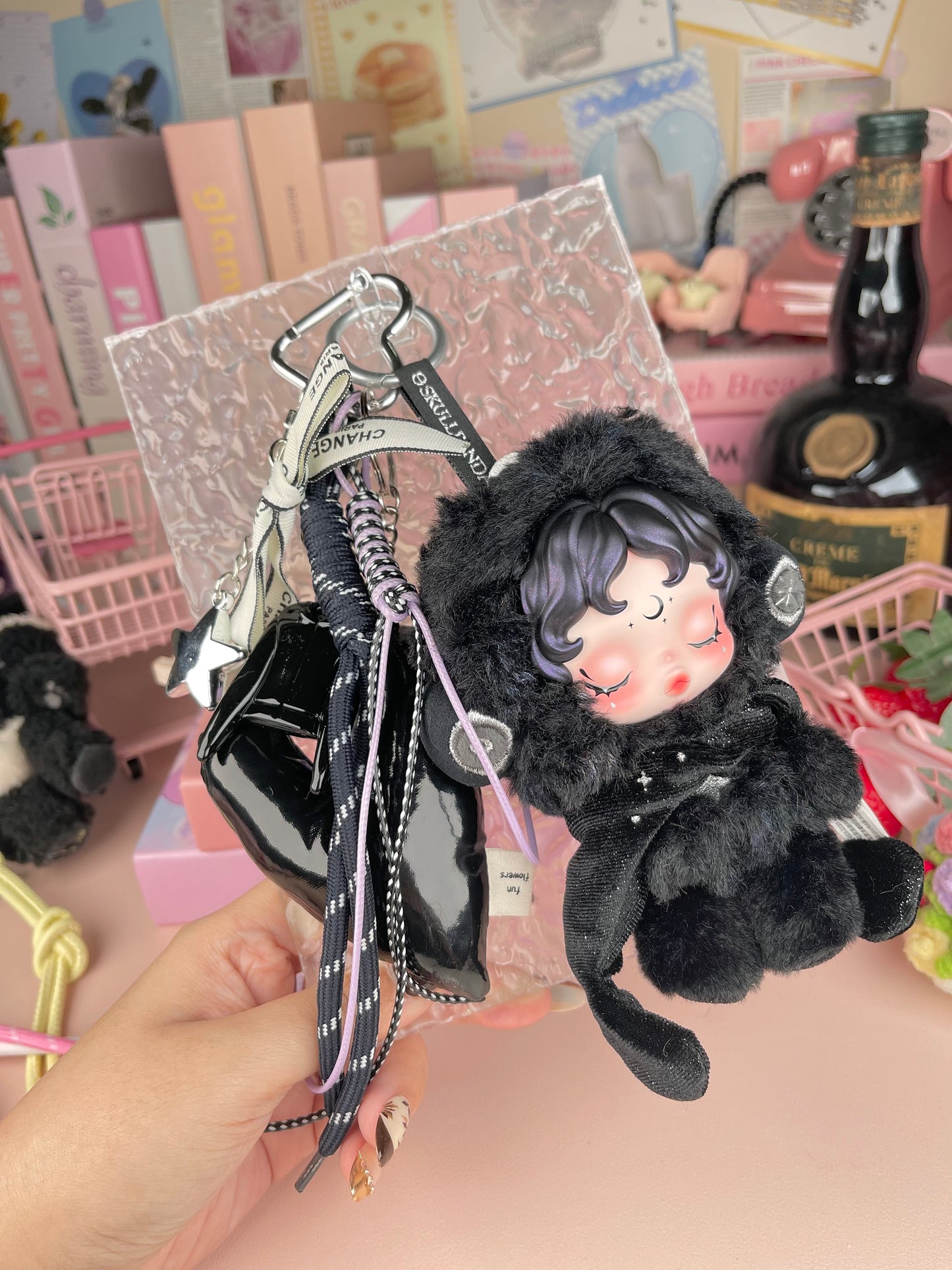 Popmart Skullpanda Vinyl Plush Pendant Keychain