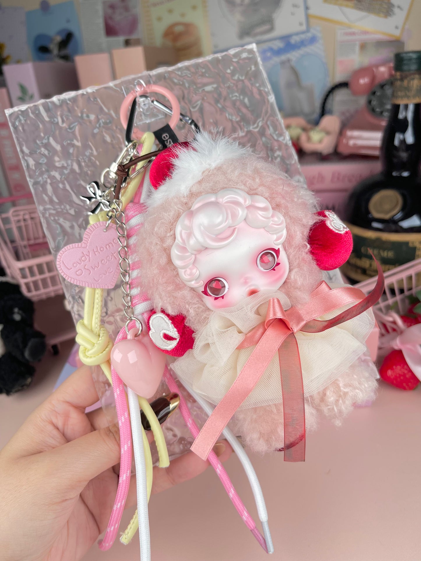 Popmart Skullpanda Vinyl Plush Pendant Keychain