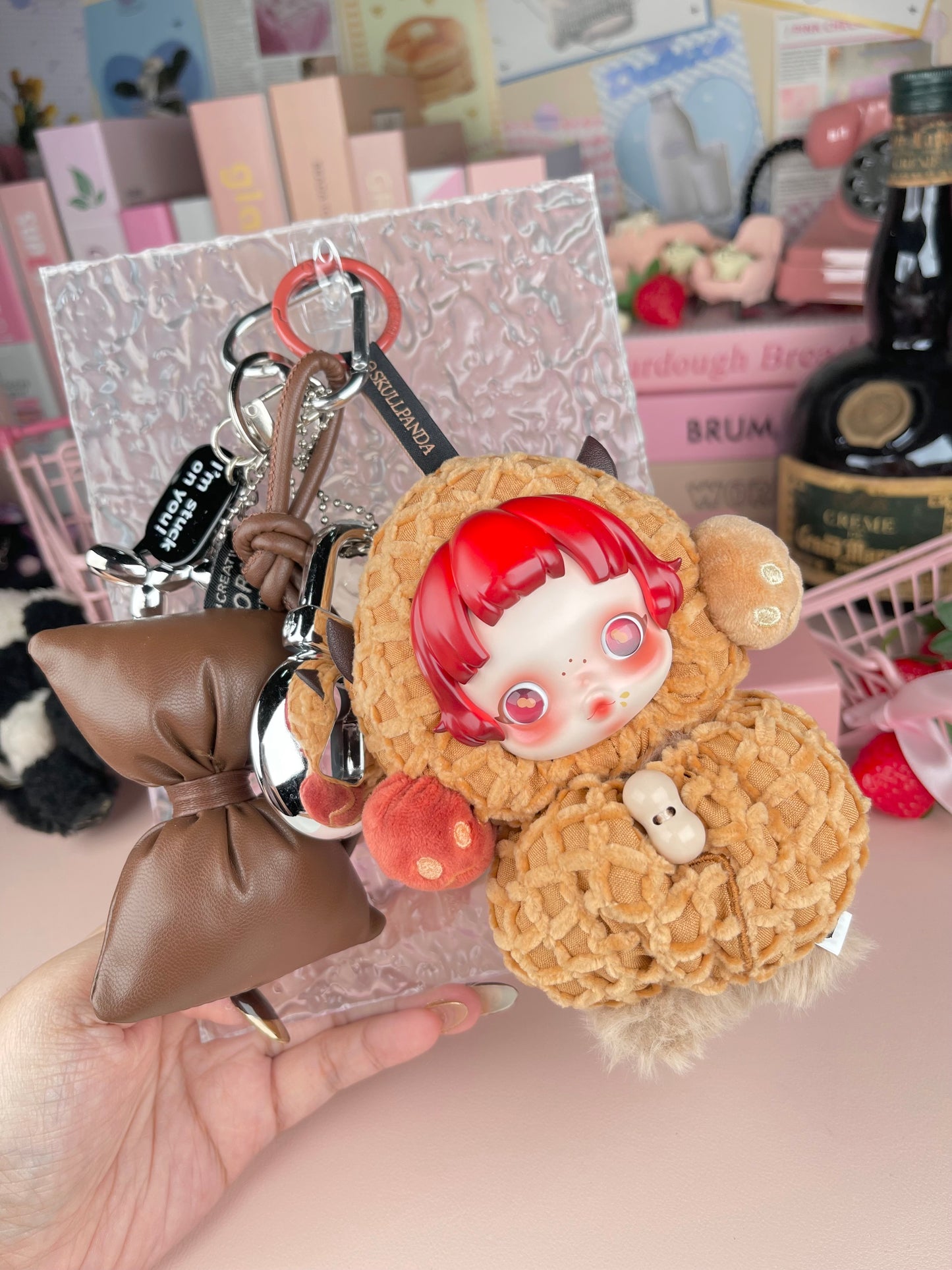 Popmart Skullpanda Vinyl Plush Pendant Keychain